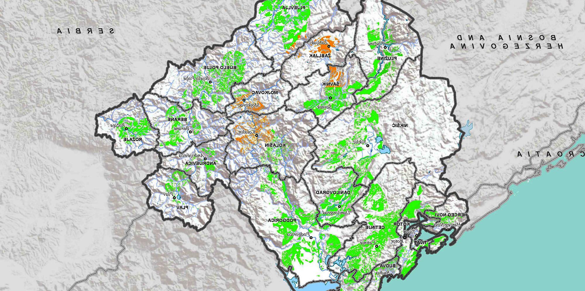 黑山太阳能战略地图. 有关全文，请点击下面的项目PDF.